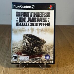 Ubisoft Brothers In Arms Earned In Blood PS2 Case and Manual Only WWII Gearbox